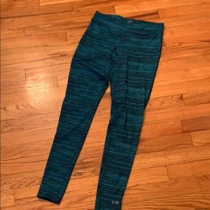 Blue Striped Champion leggings- size S